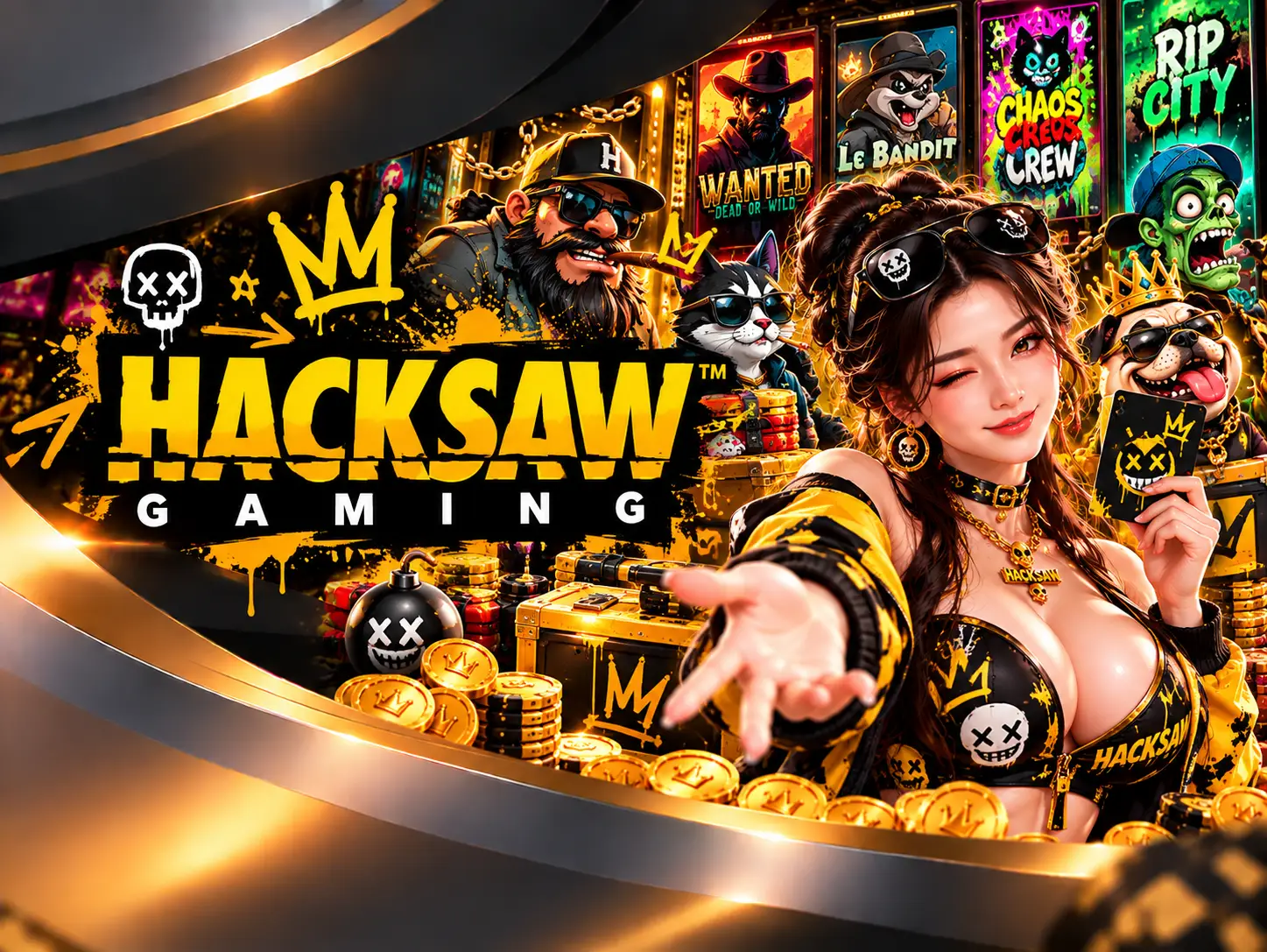 โลโก้ Hacksaw Gaming